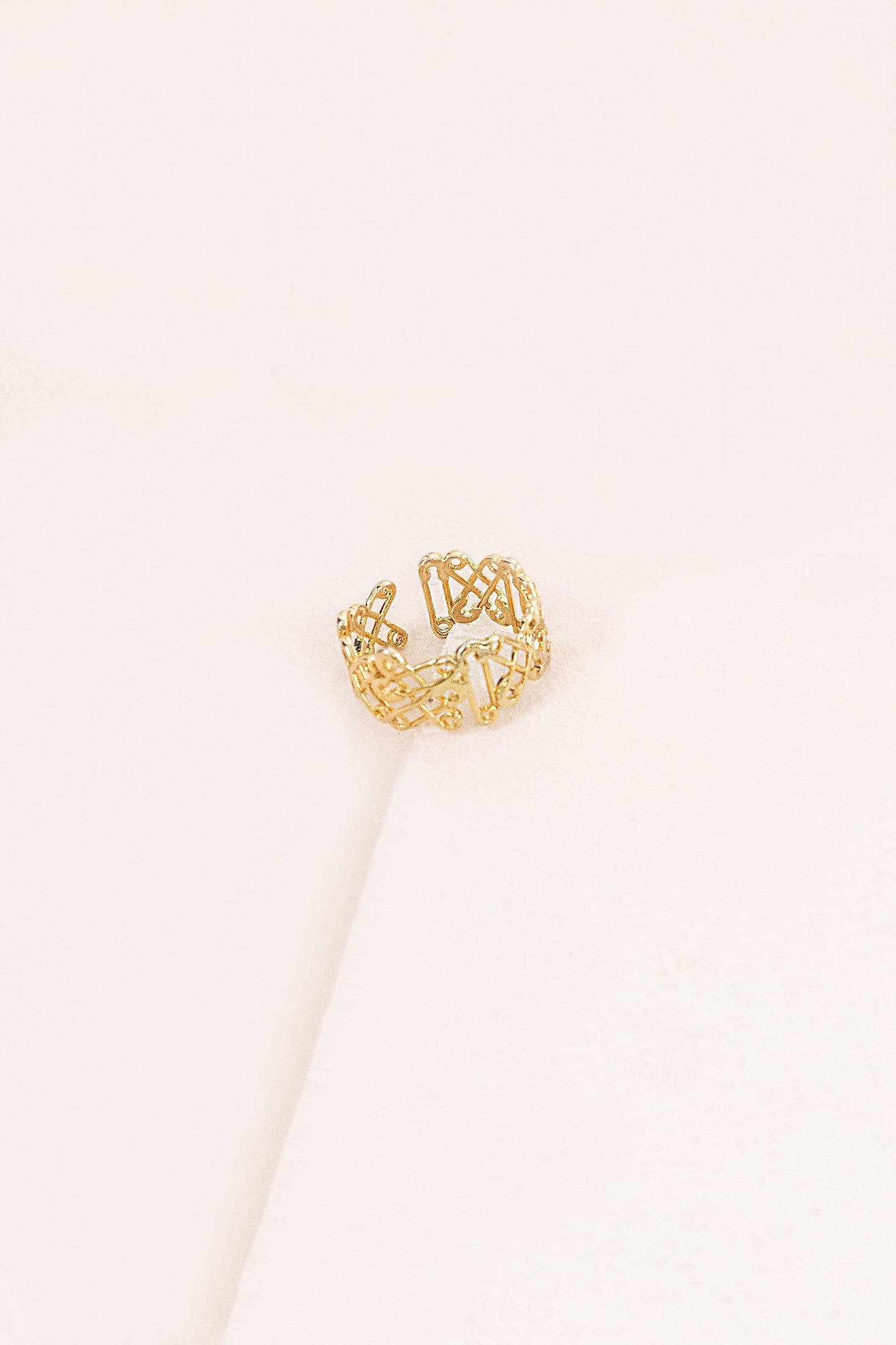 Safety Pin Band Ring