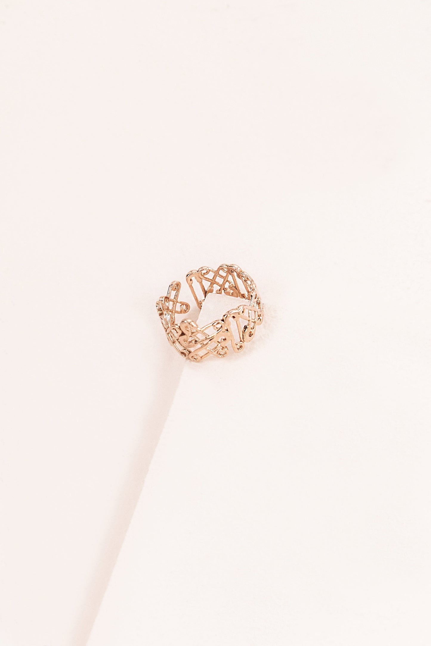 Safety Pin Band Ring