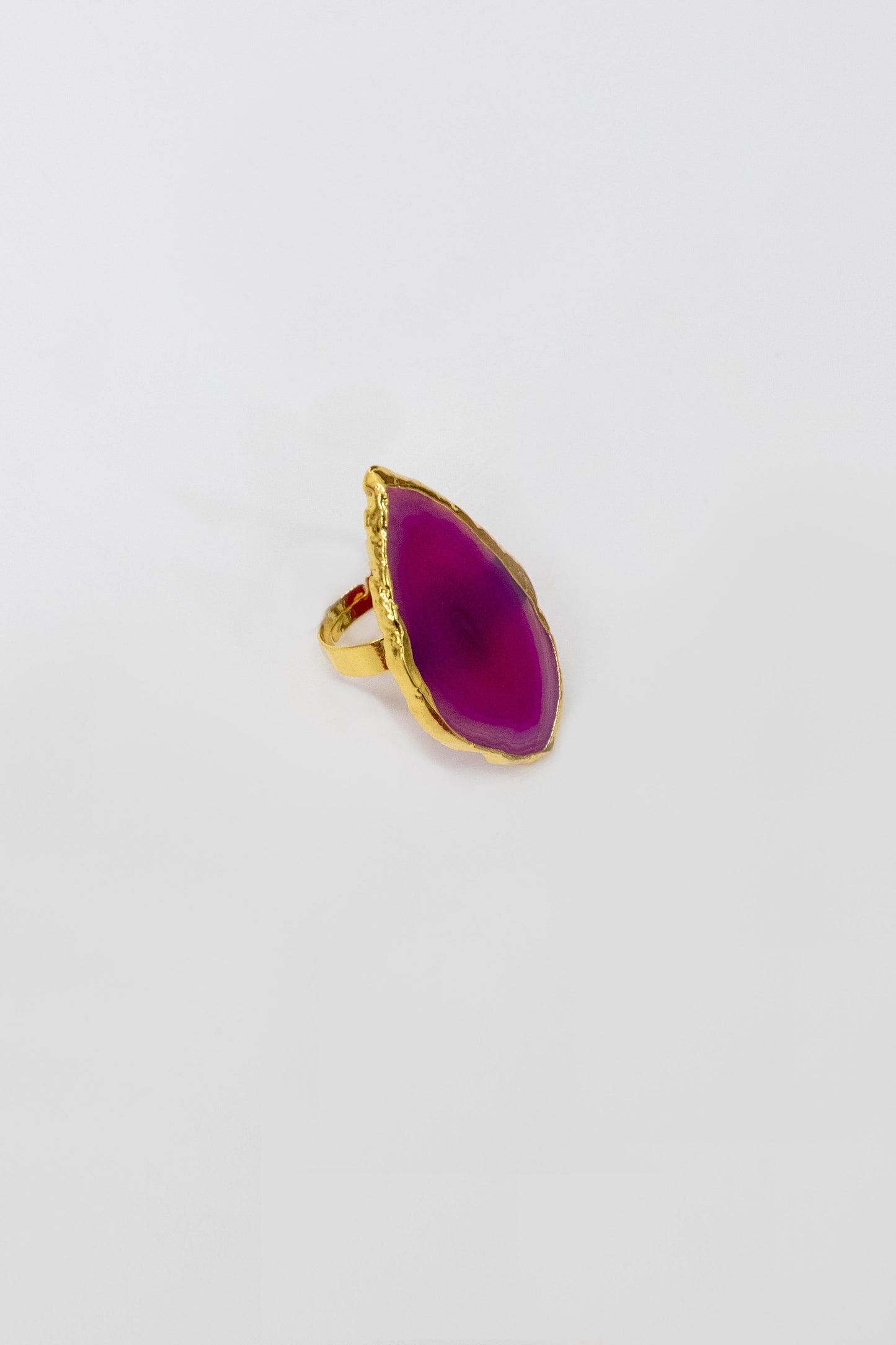 Geode Stone Ring | Magenta