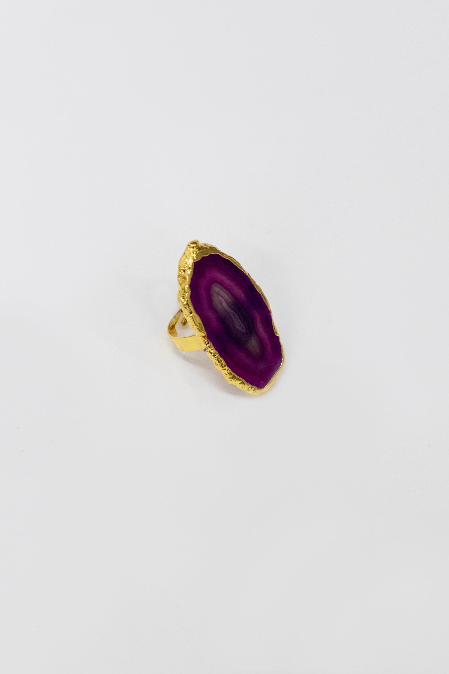 Geode Stone Ring | Magenta