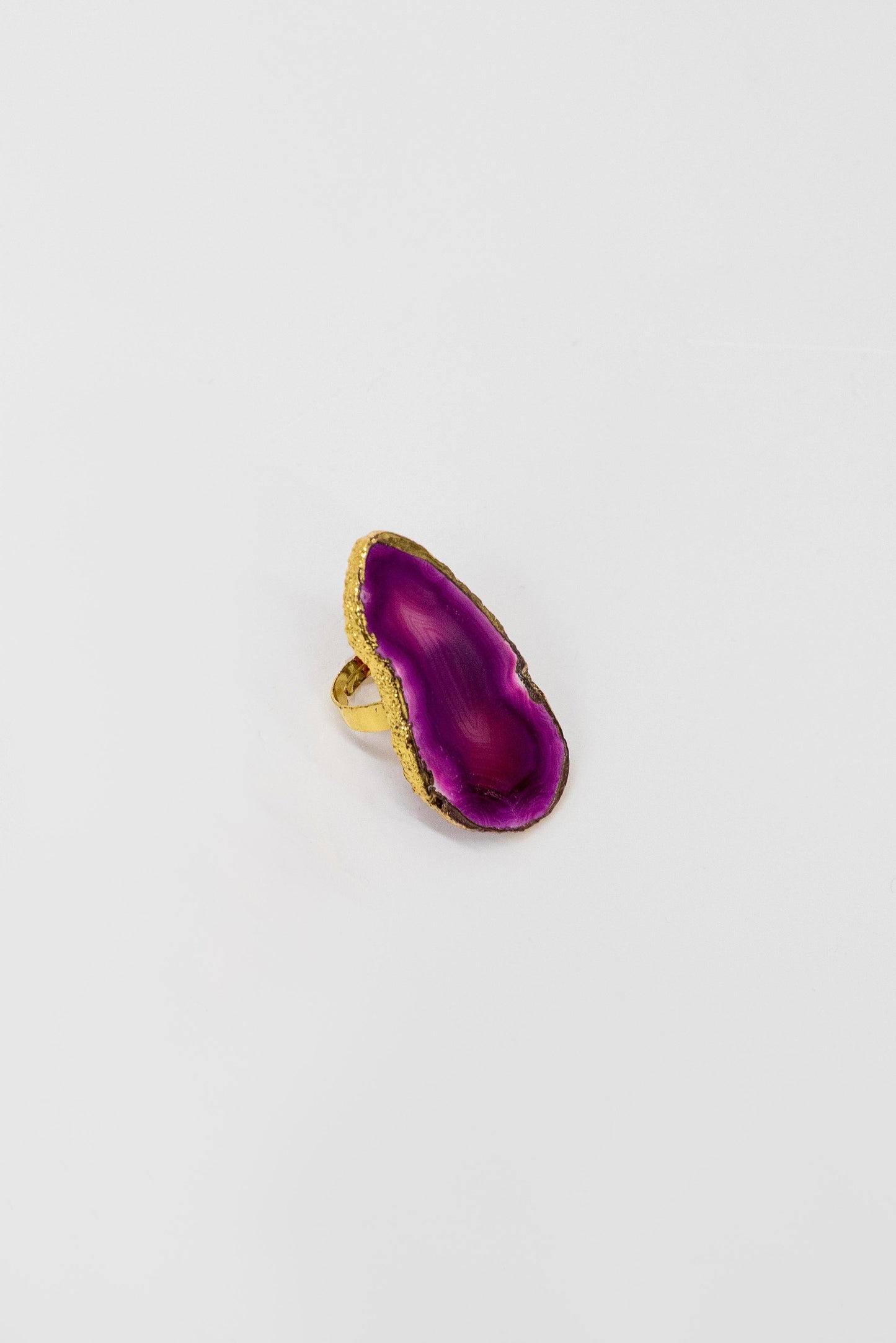Geode Stone Ring | Magenta
