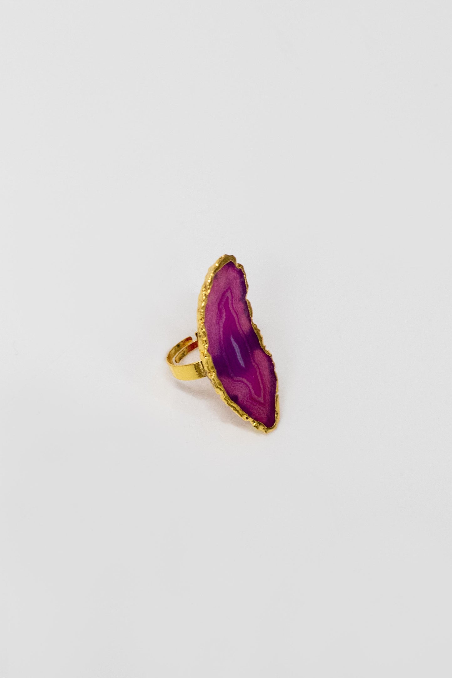 Geode Stone Ring | Magenta
