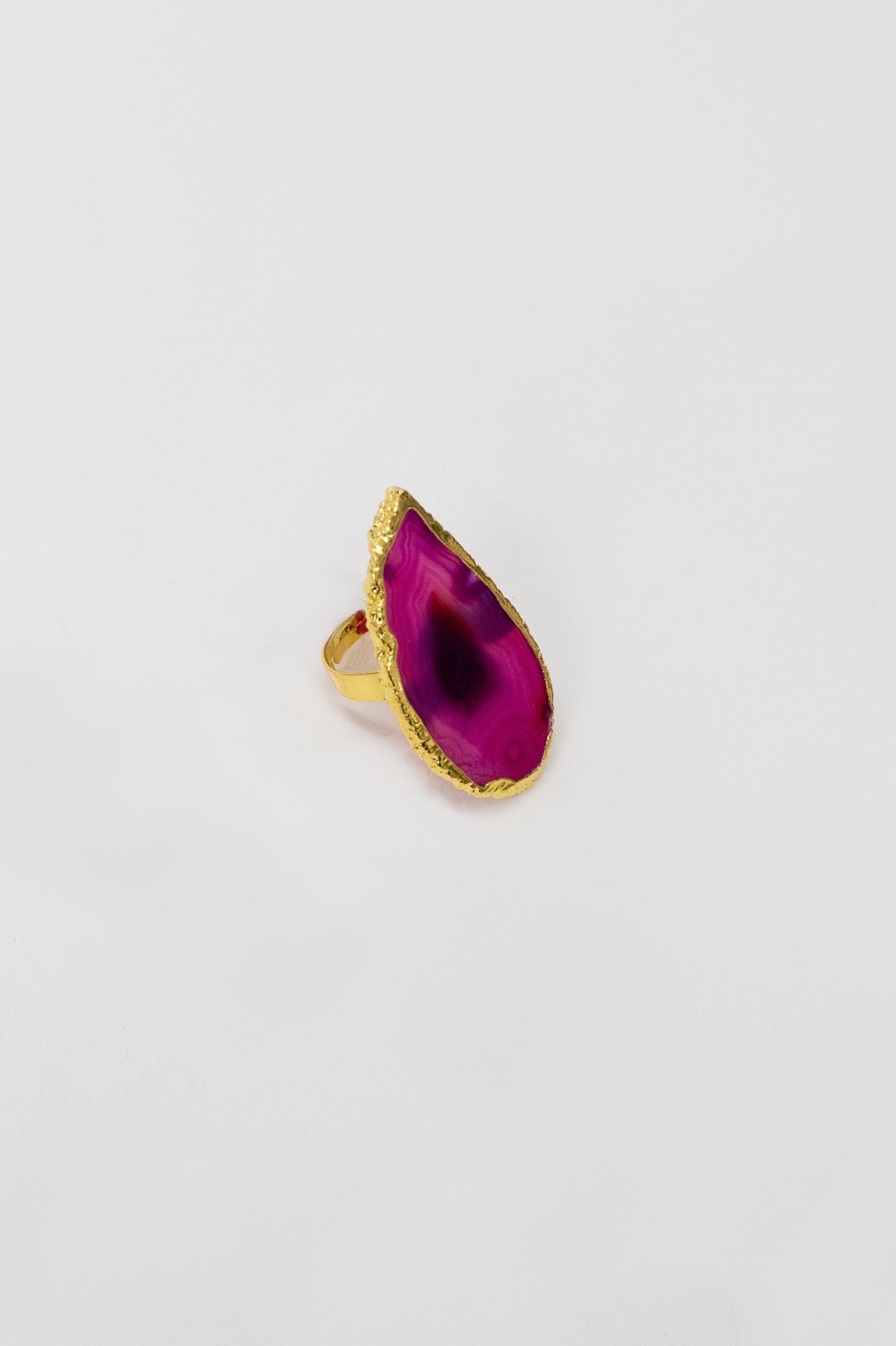Geode Stone Ring | Magenta