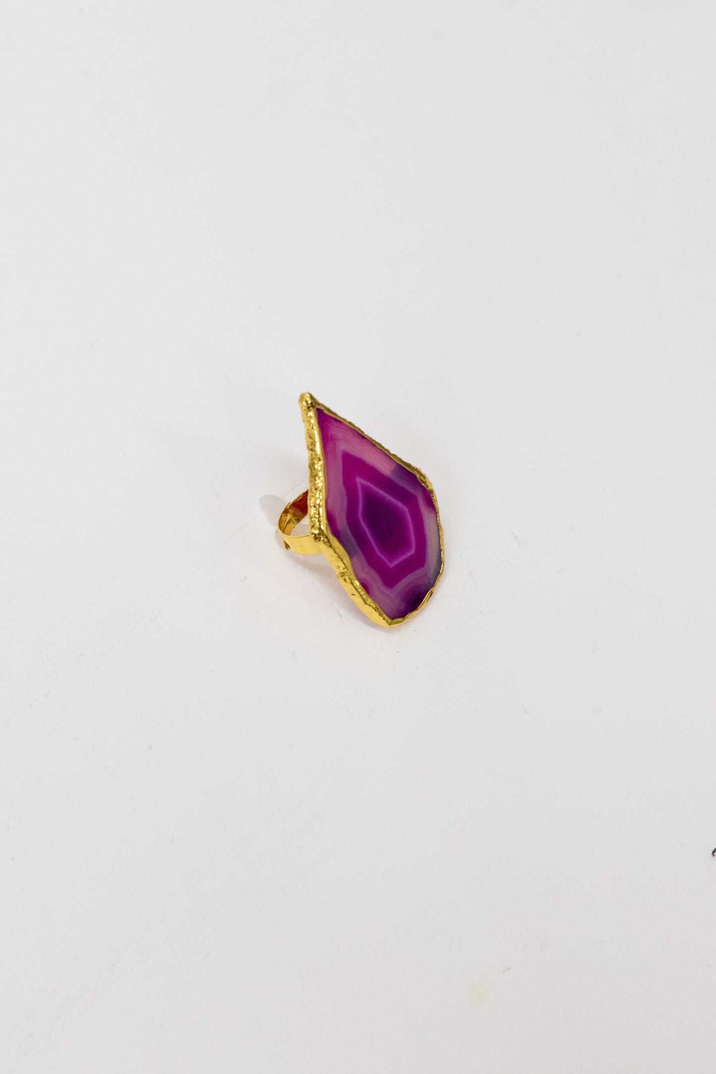 Geode Stone Ring | Magenta