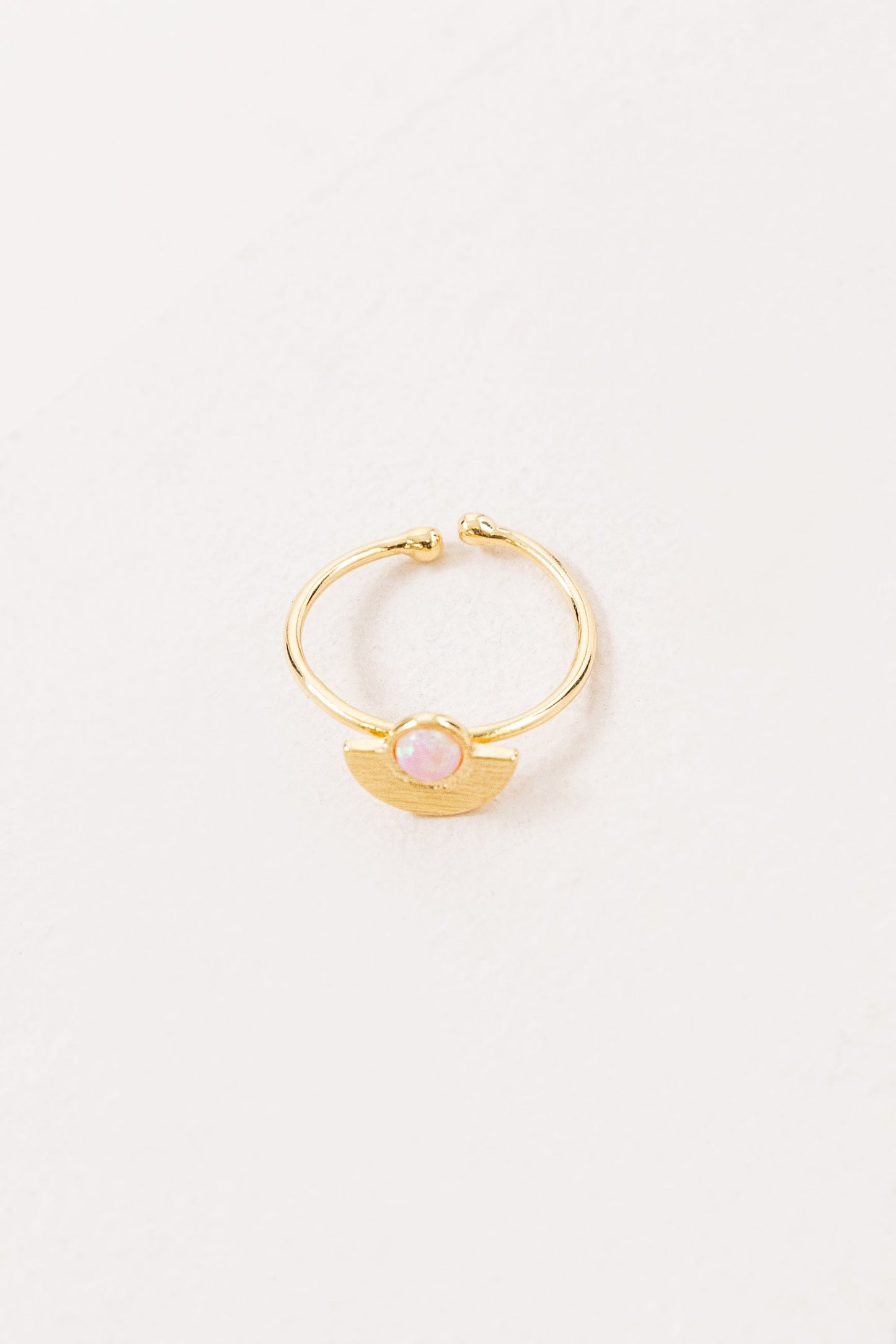 Pixum Wide Eye Stone Ring | Pink