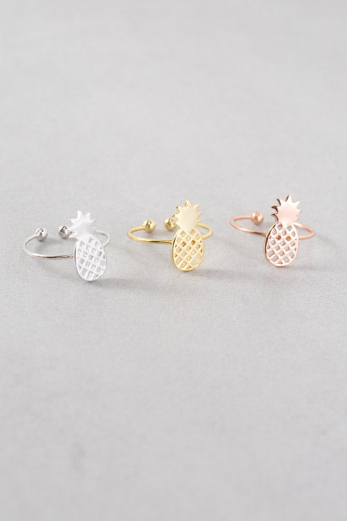 Pineapple Ring (18K Rose & 24K Gold)
