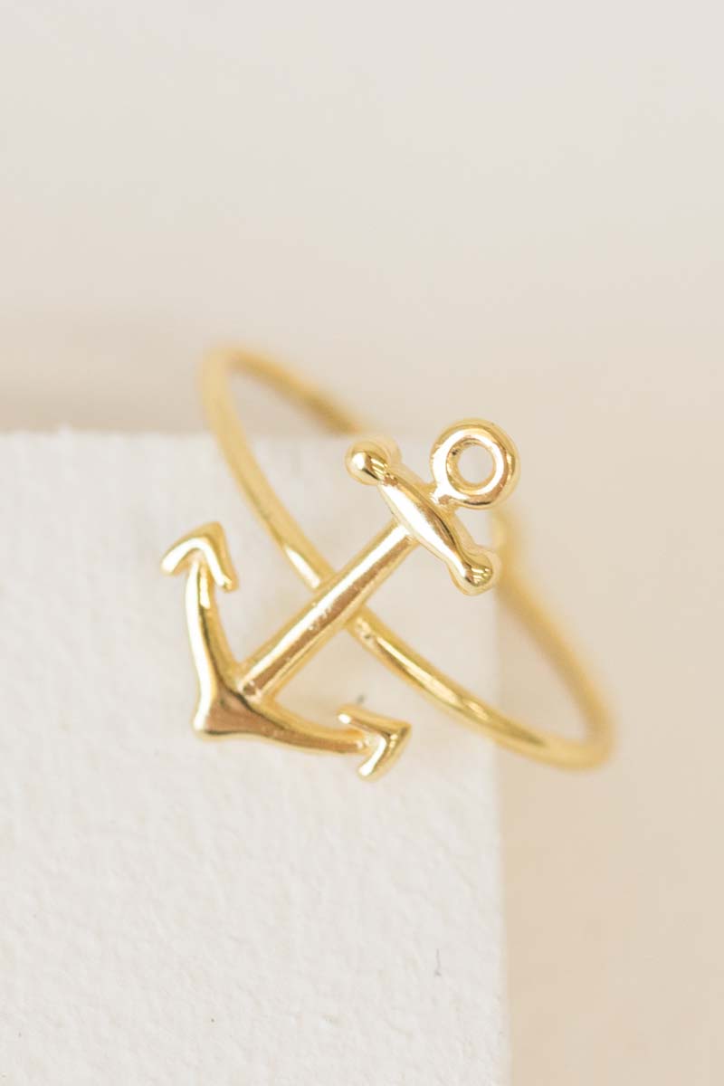 Anchor Ring (18K Rose & 24K Gold)