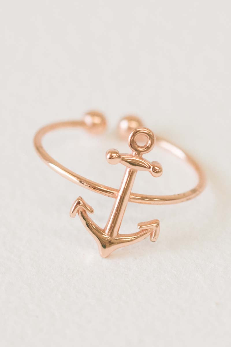 Anchor Ring (18K Rose & 24K Gold)