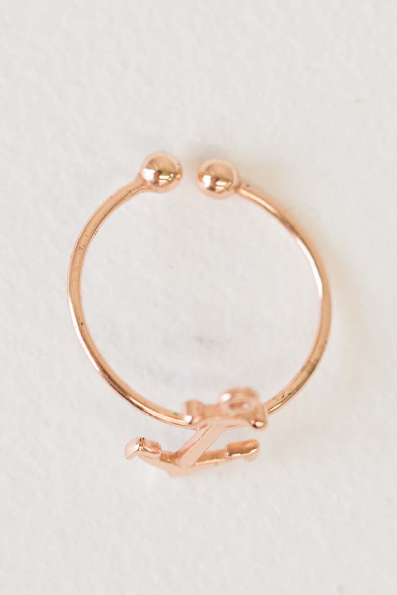 Anchor Ring (18K Rose & 24K Gold)