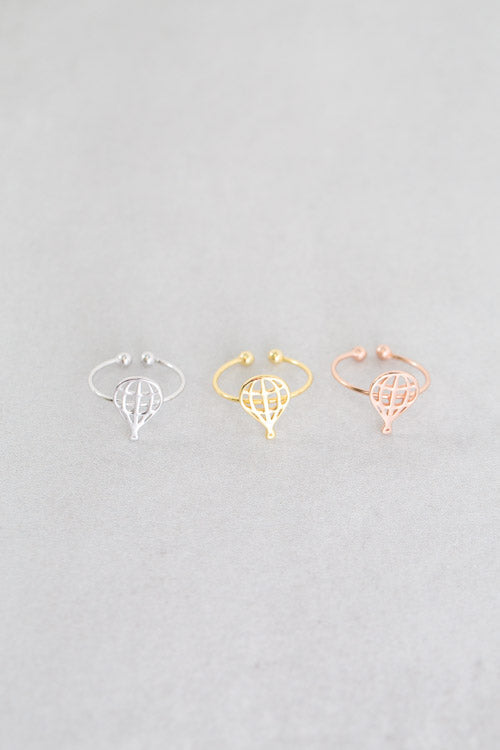 Hot Air Balloon Ring (18K Rose & 24K Gold)