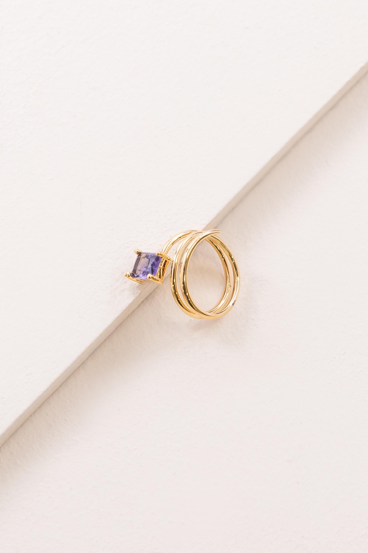 Twist of Purple Fate Ring (14K)