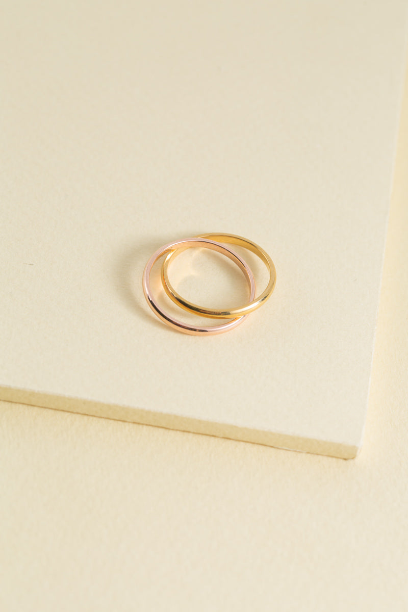 Pair Up Ring (14K Gold & Rose Gold)