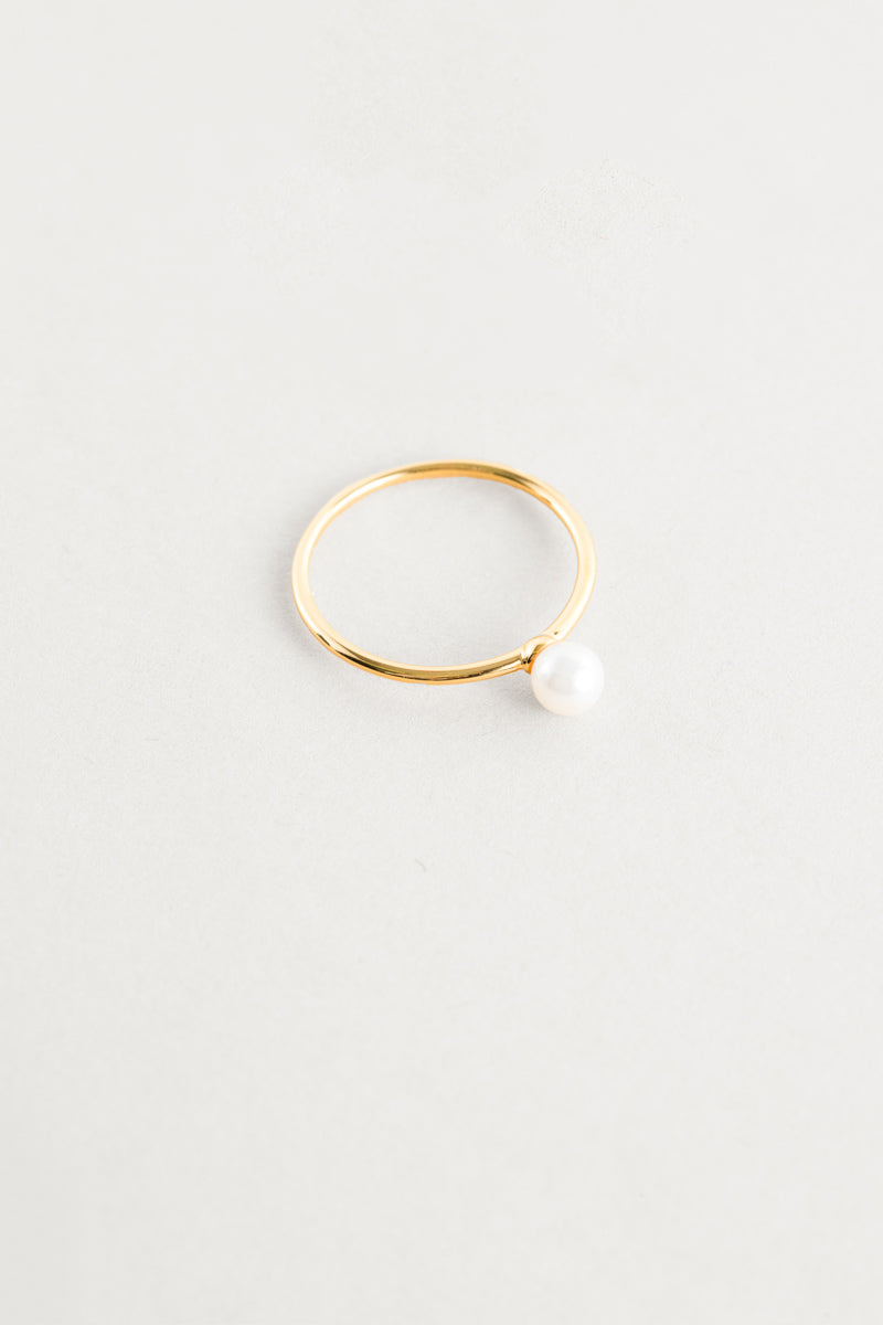 Single Pearl Ring | Gold (14K)