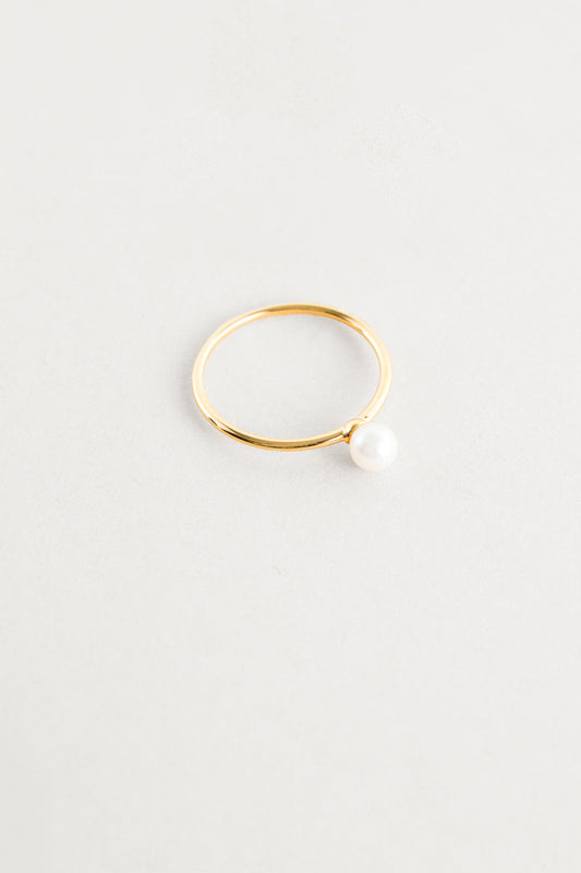 Single Pearl Ring | Gold (14K)