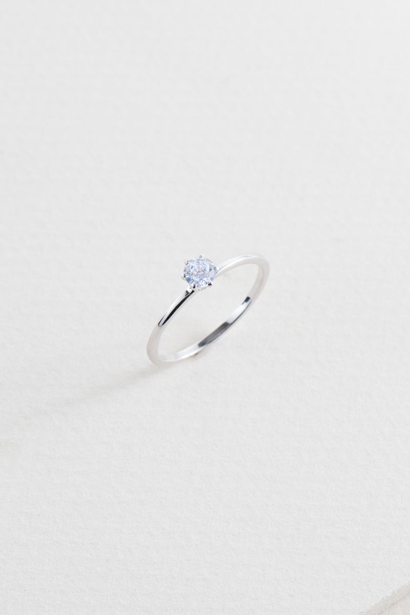 Solitaire Ring (sterl.)