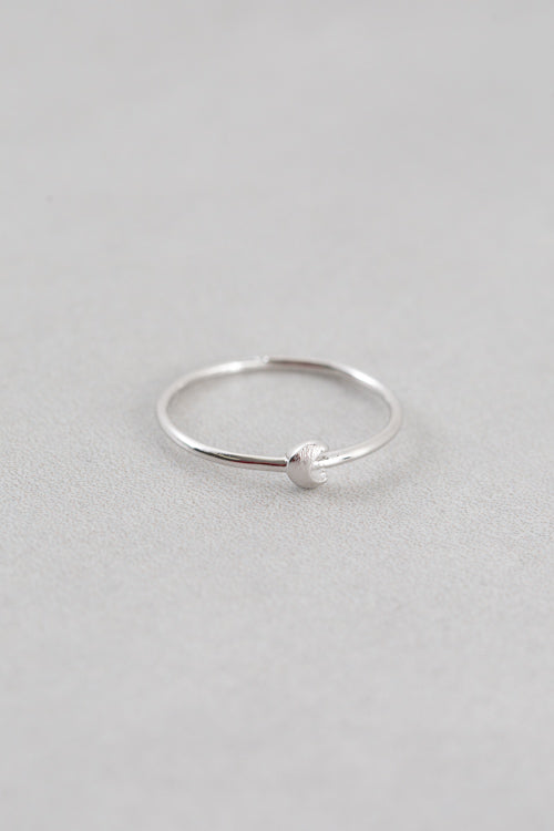 Brushed Moon Ring