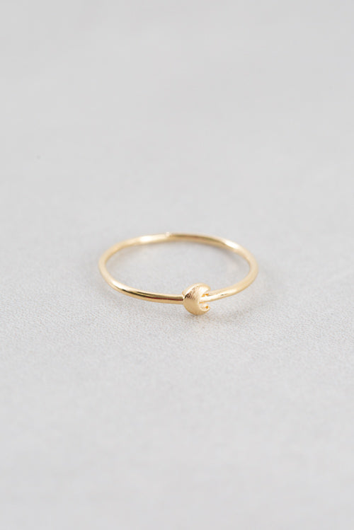 Brushed Moon Ring