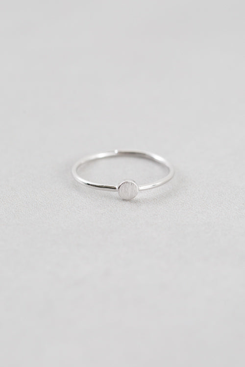 Brushed Circle Ring