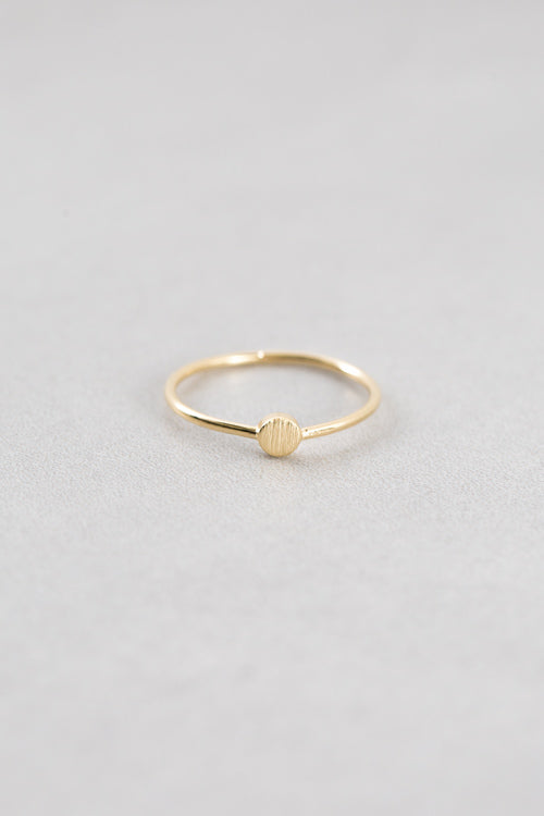 Brushed Circle Ring