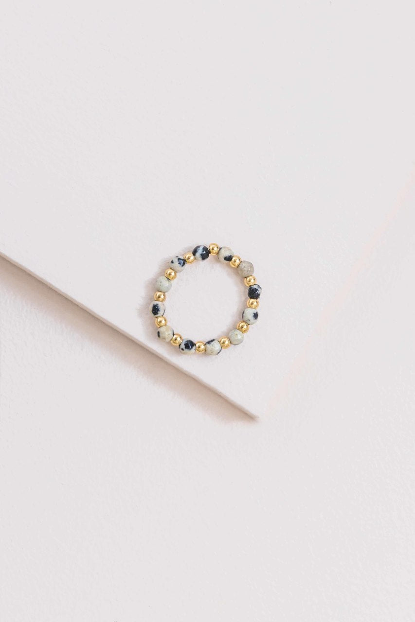 Awestruck Artist Beaded Ring | Marble (14K)