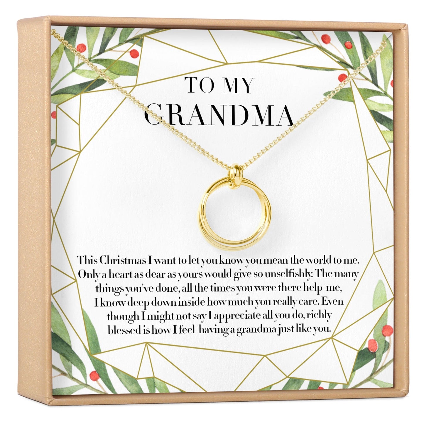 Christmas Gift for Grandmother Necklace, Multiple Styles