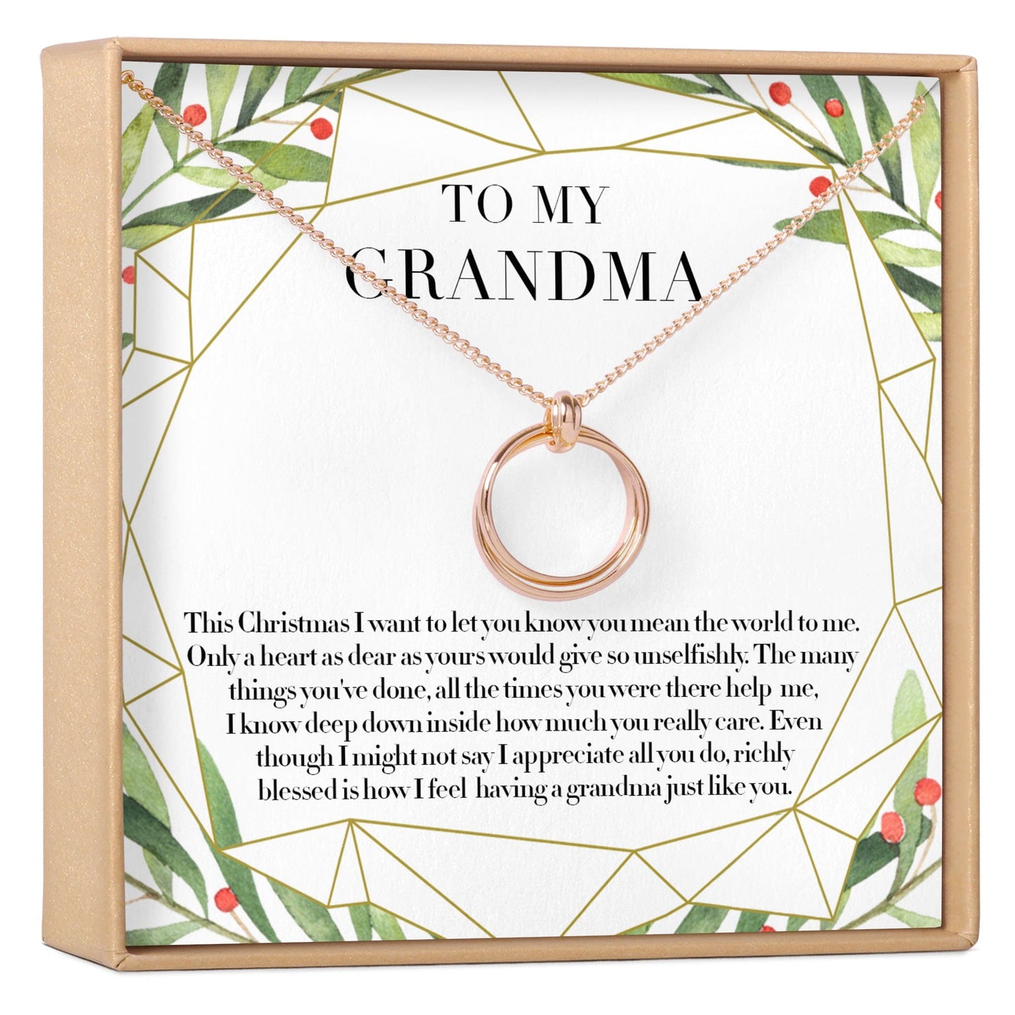 Christmas Gift for Grandmother Necklace, Multiple Styles