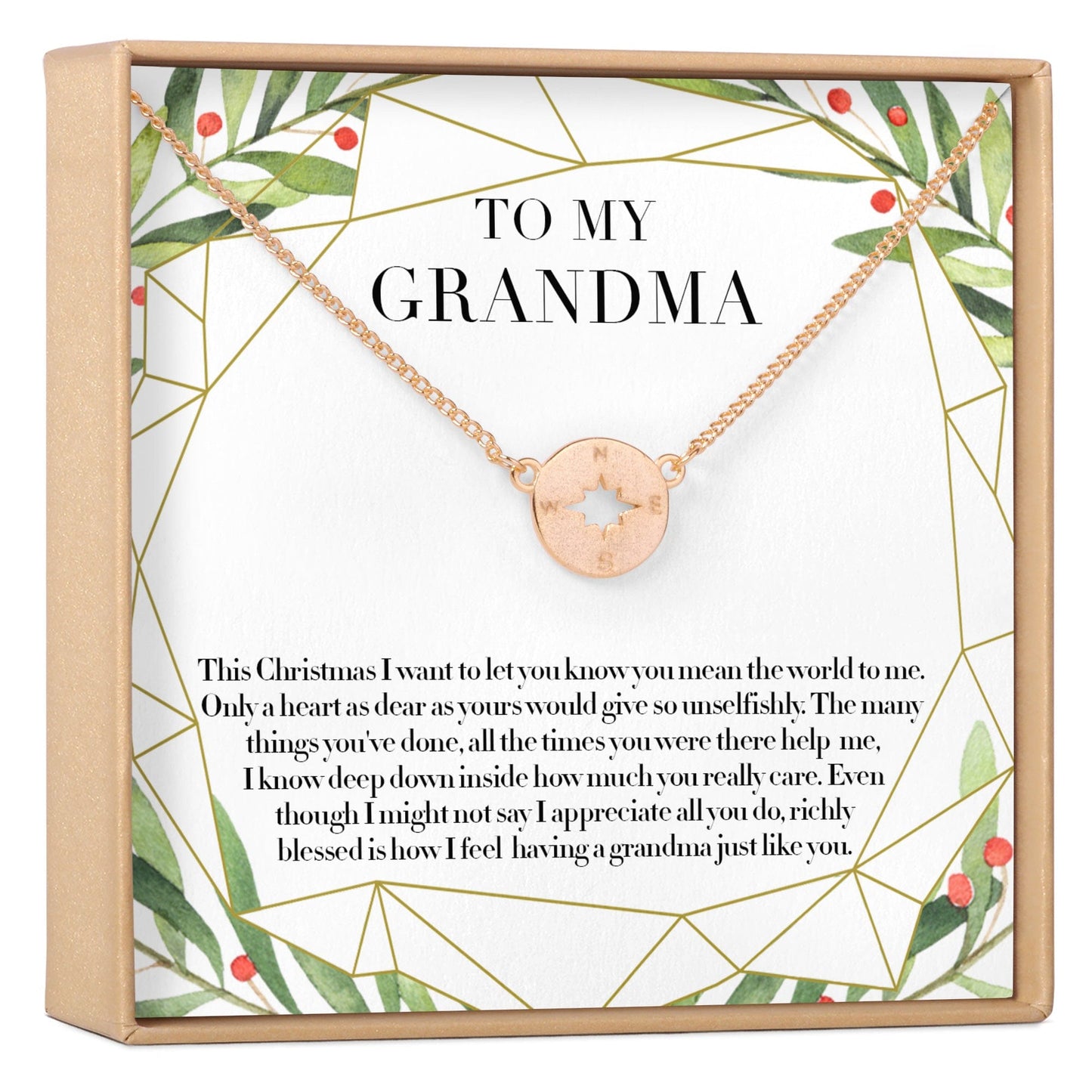 Christmas Gift for Grandmother Necklace, Multiple Styles
