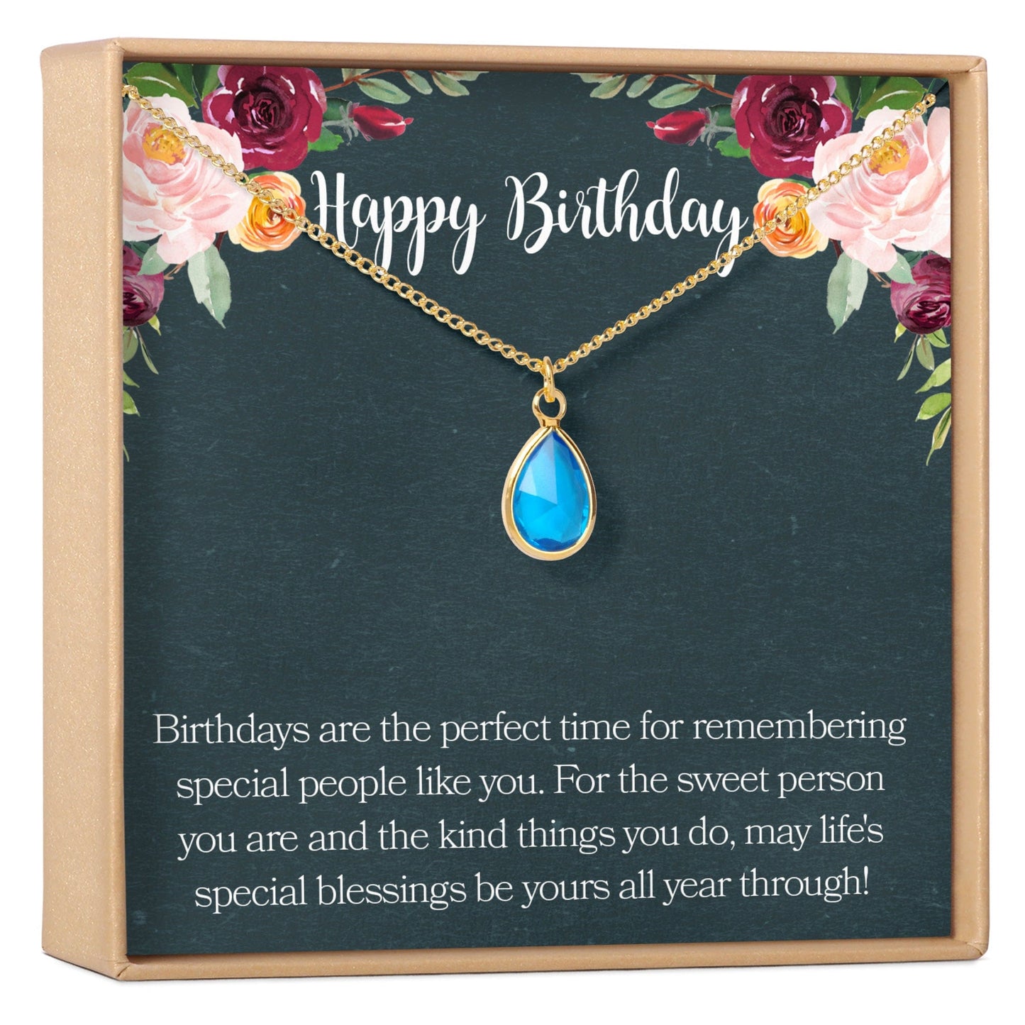 Birthday Birthstone Necklace, Multiple Styles Necklace