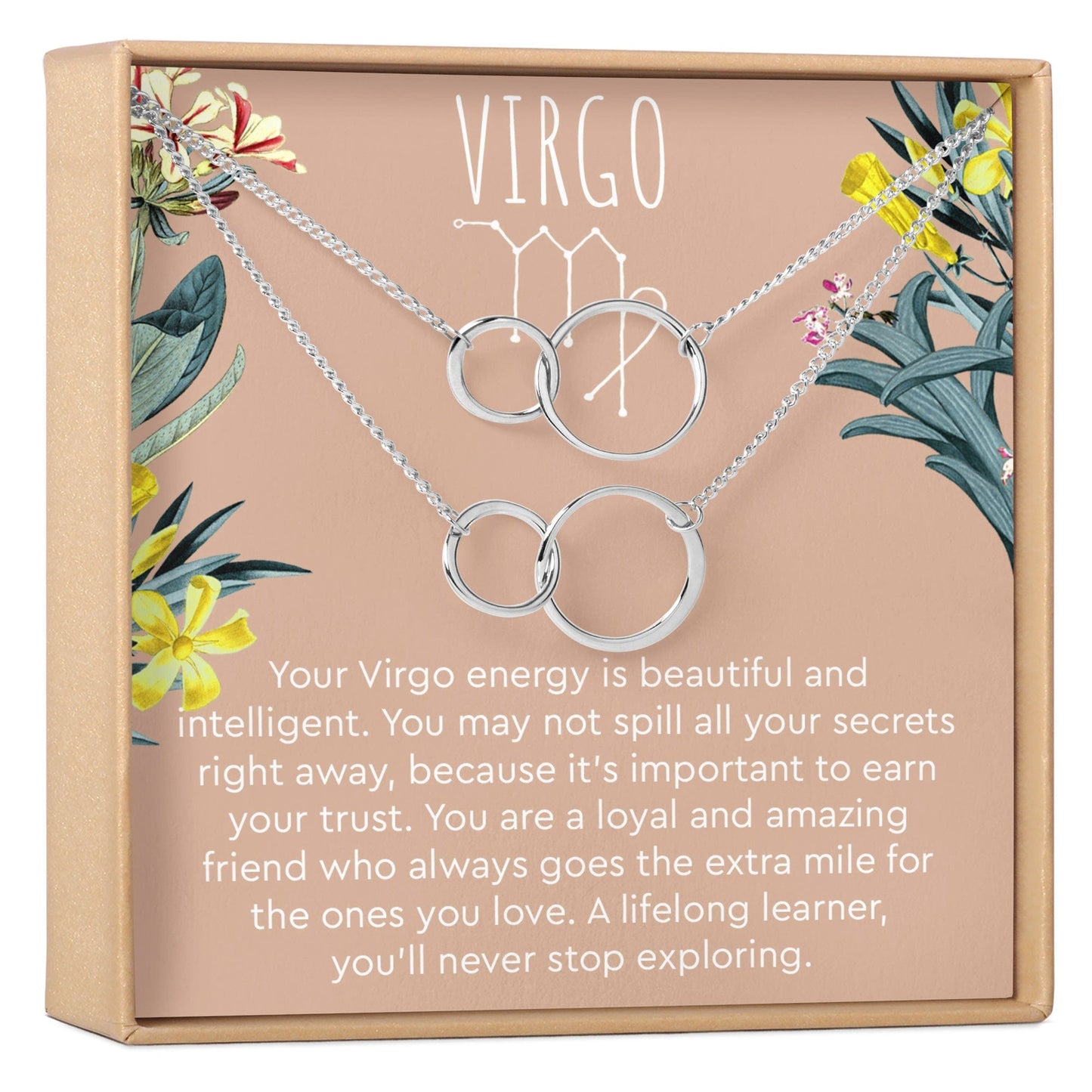Virgo Zodiac Gift Necklace, Multiple Styles