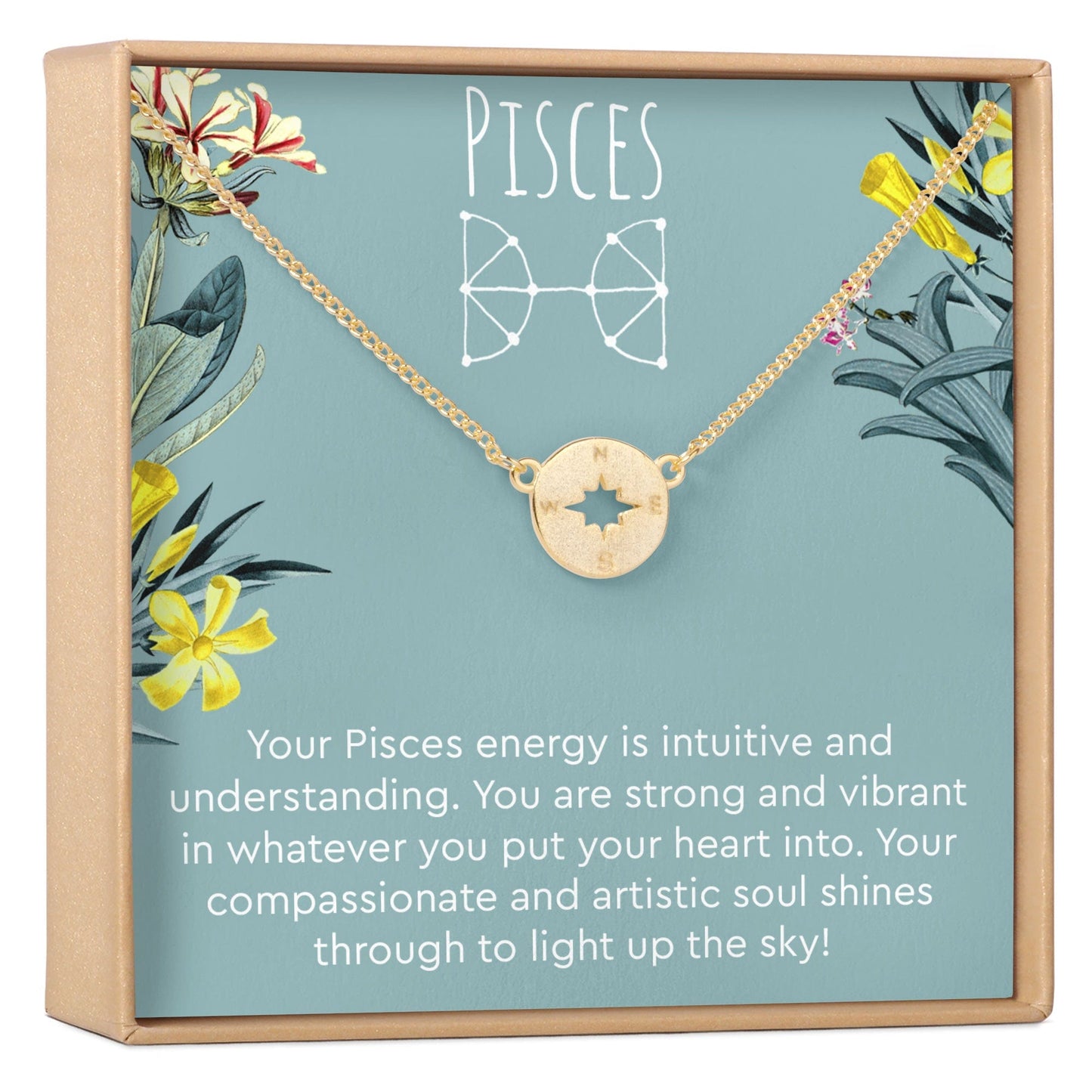 Pisces Zodiac Gift Necklace, Multiple Styles