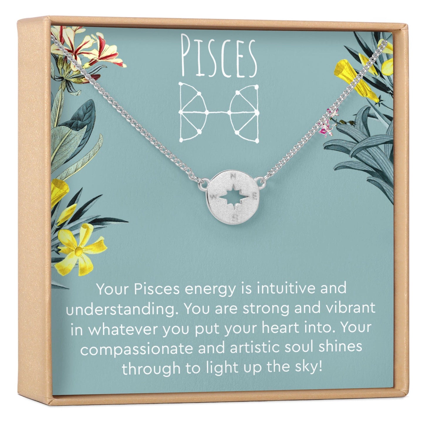 Pisces Zodiac Gift Necklace, Multiple Styles