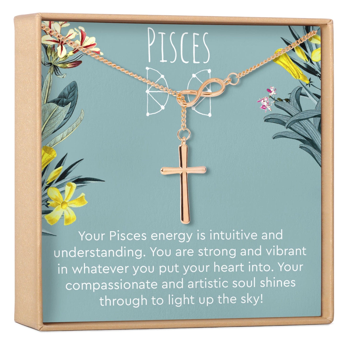 Pisces Zodiac Gift Necklace, Multiple Styles
