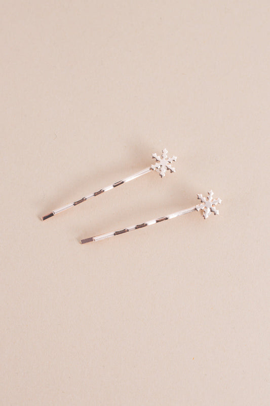 Snowflake Hair Pins | Rose Gold