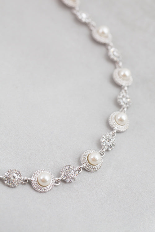 Pearl Crown Headpiece