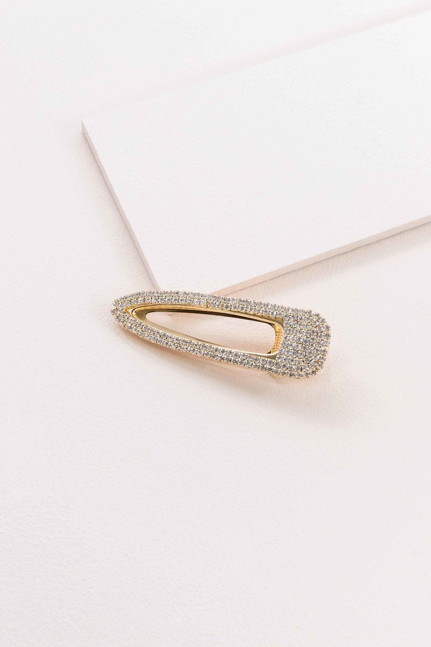Shimmering Crystal Hair Clip