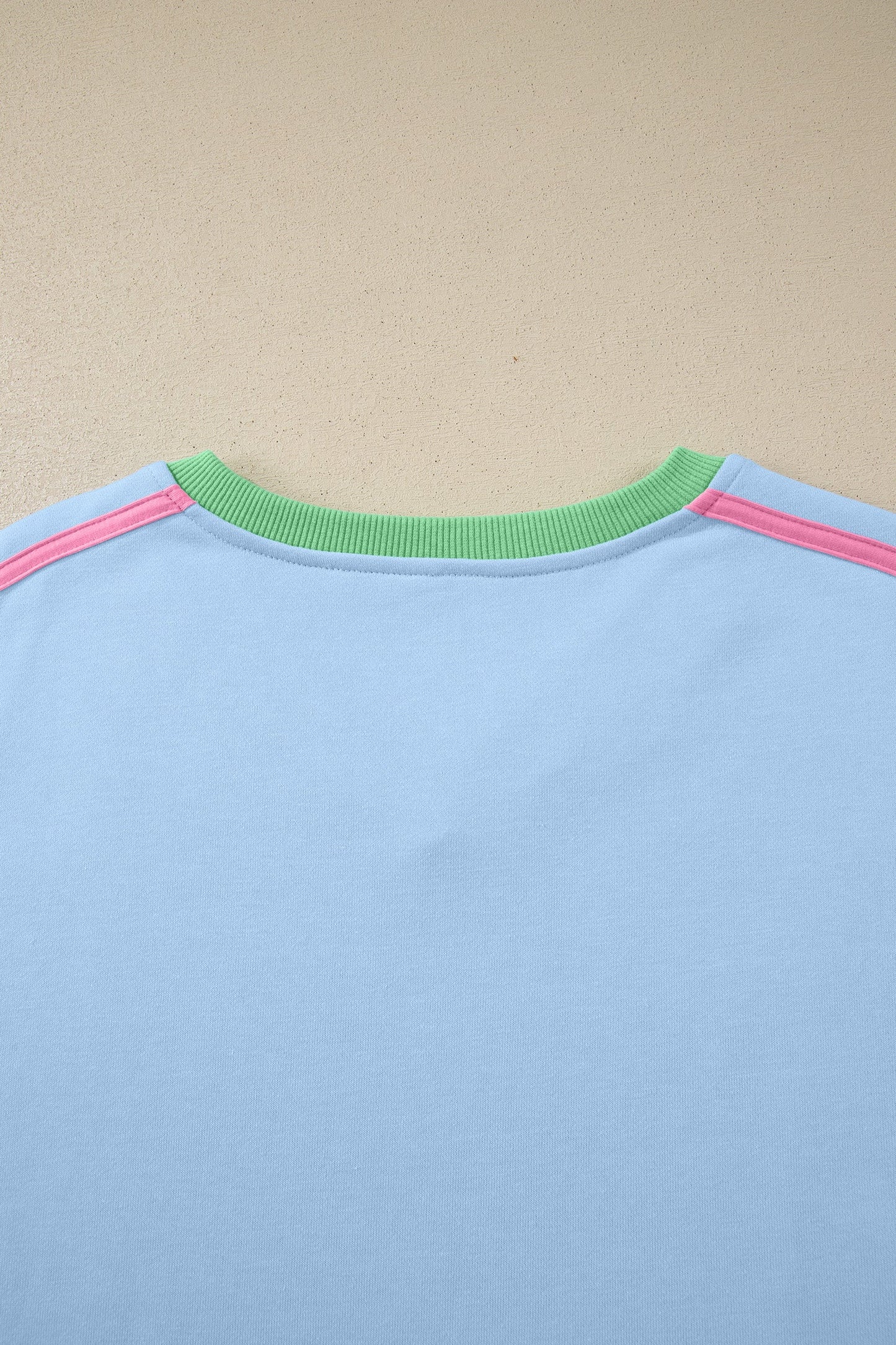 Colorblock Ribbed V-Neck & Skort Athleisure Set