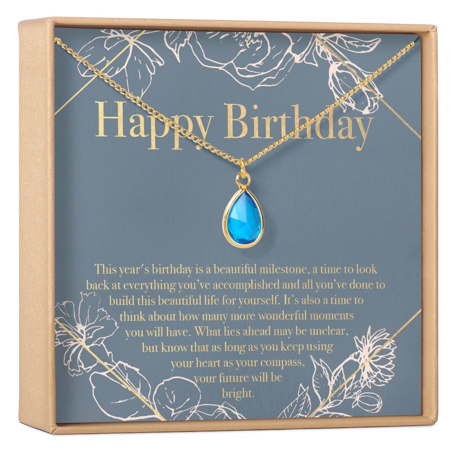 Birthday Birthstone Necklace, Multiple Styles Necklace