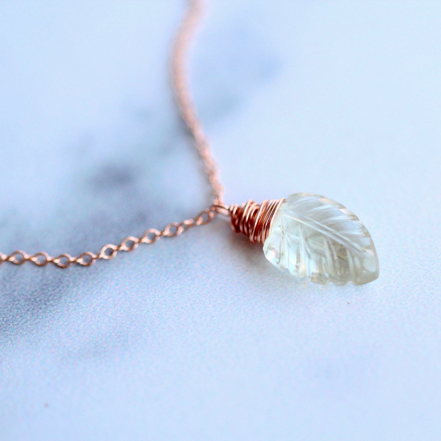 Palm Necklace - Prasiolite
