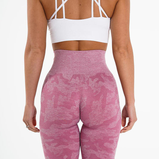Snowflake Camouflage Seamless Yoga Pants β High Waisted Leggings