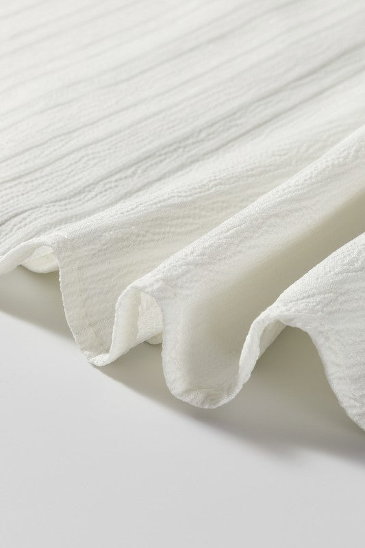 Ramila Textured Colorblock Elegant Blouse