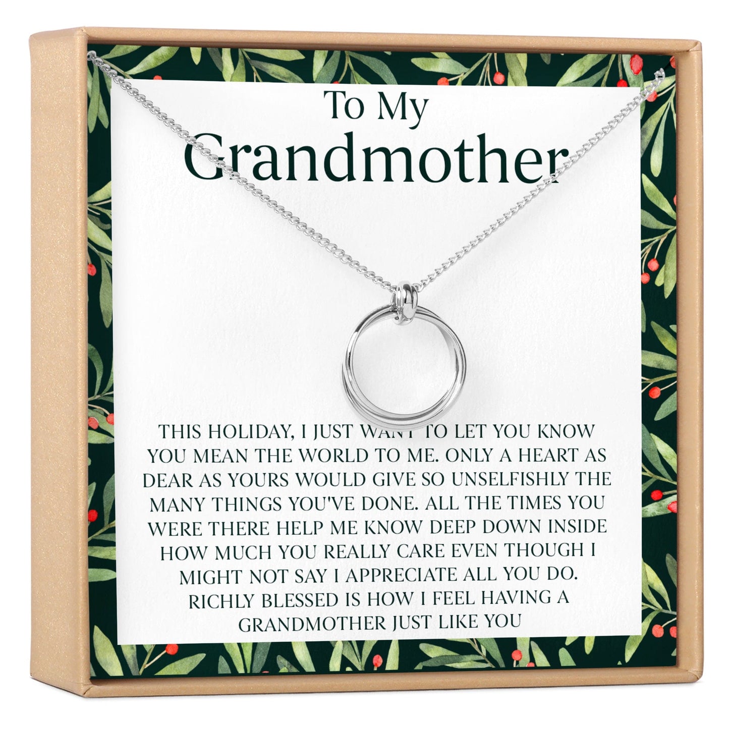 Christmas Gift for Grandmother Necklace, Multiple Styles