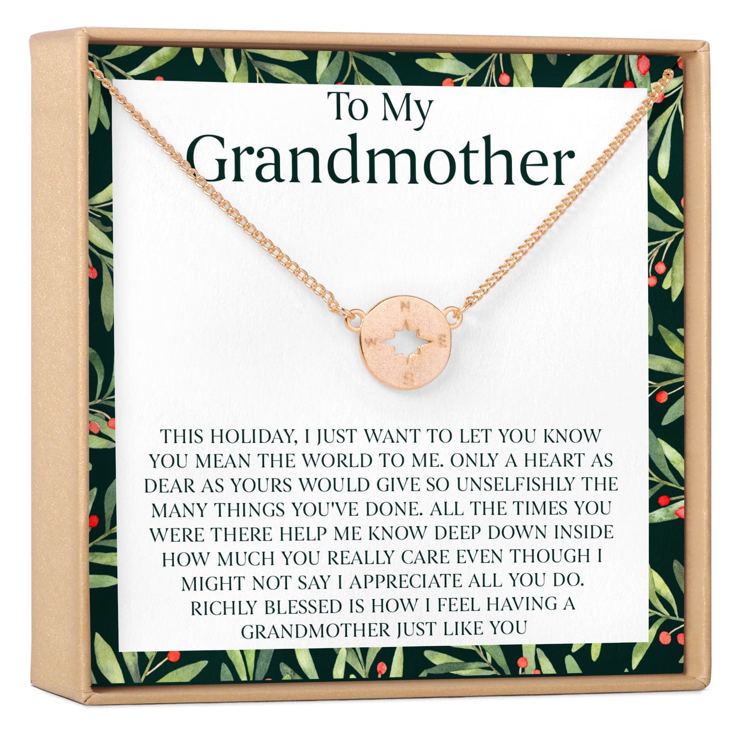 Christmas Gift for Grandmother Necklace, Multiple Styles