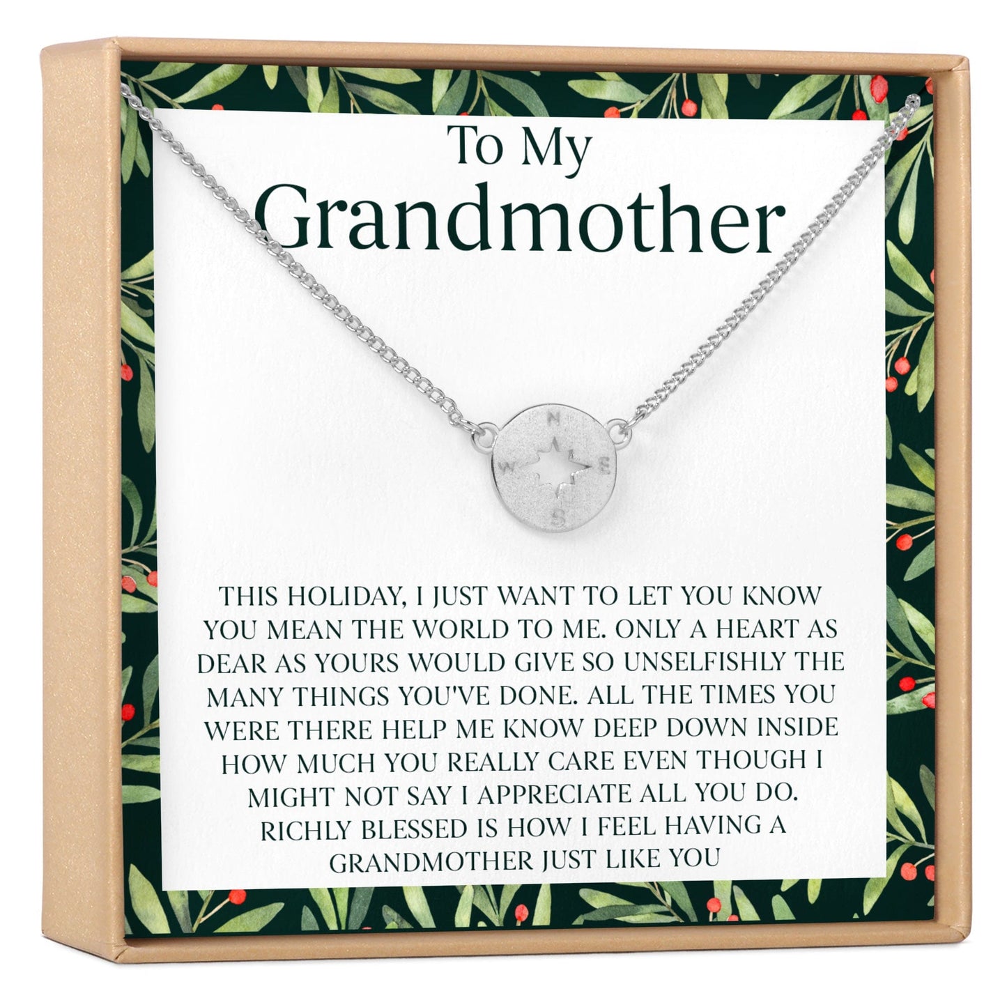 Christmas Gift for Grandmother Necklace, Multiple Styles