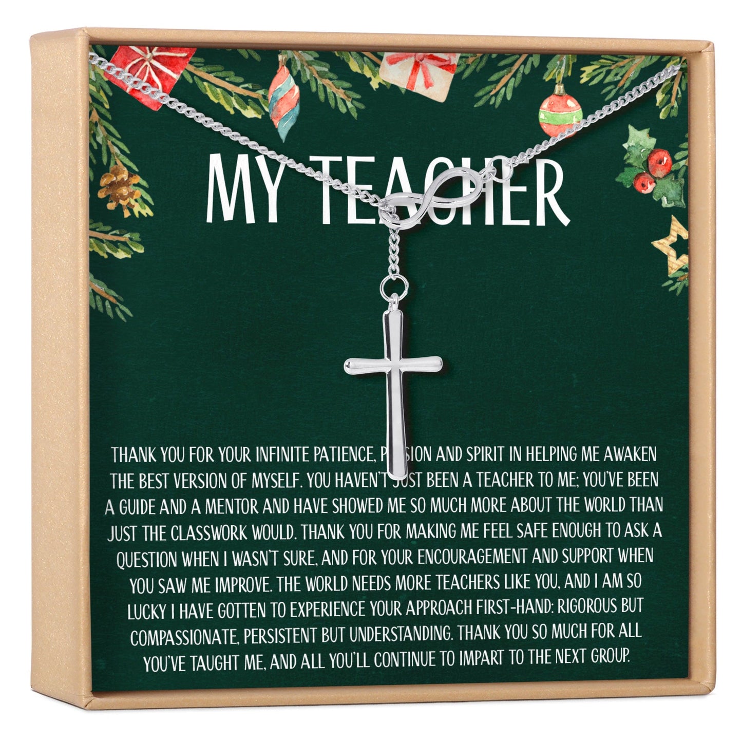 Christmas Gift for Teacher Necklace, Multiple Styles