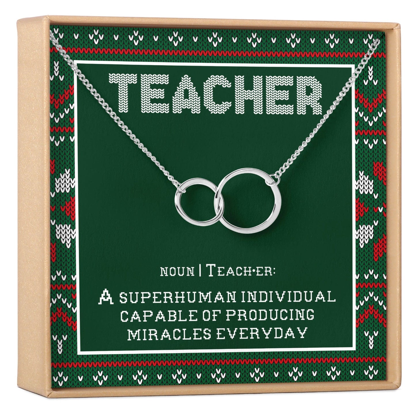Christmas Gift for Teacher Necklace, Multiple Styles