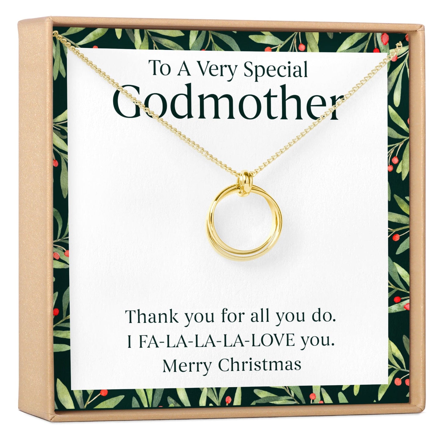 Christmas Gift for Godmother Necklace, Multiple Styles