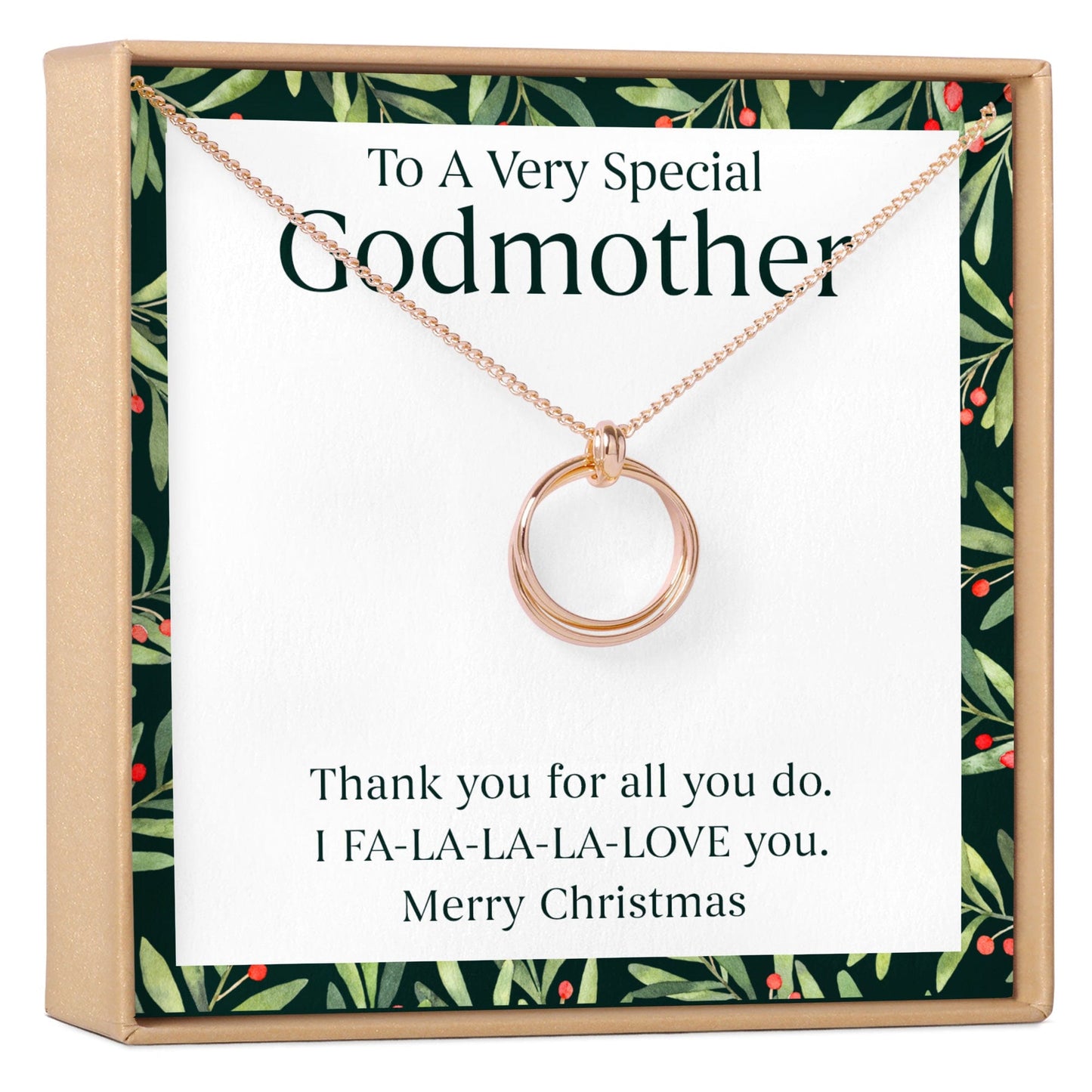 Christmas Gift for Godmother Necklace, Multiple Styles
