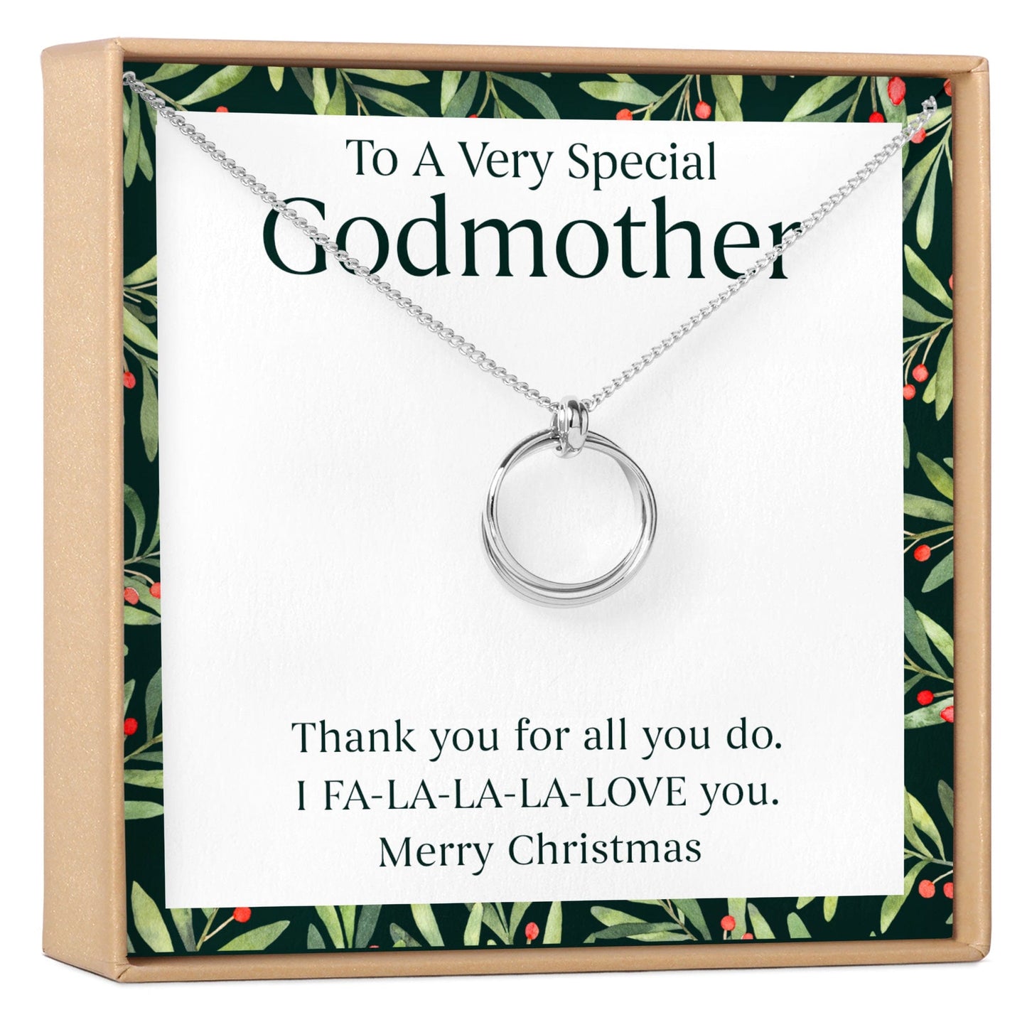 Christmas Gift for Godmother Necklace, Multiple Styles