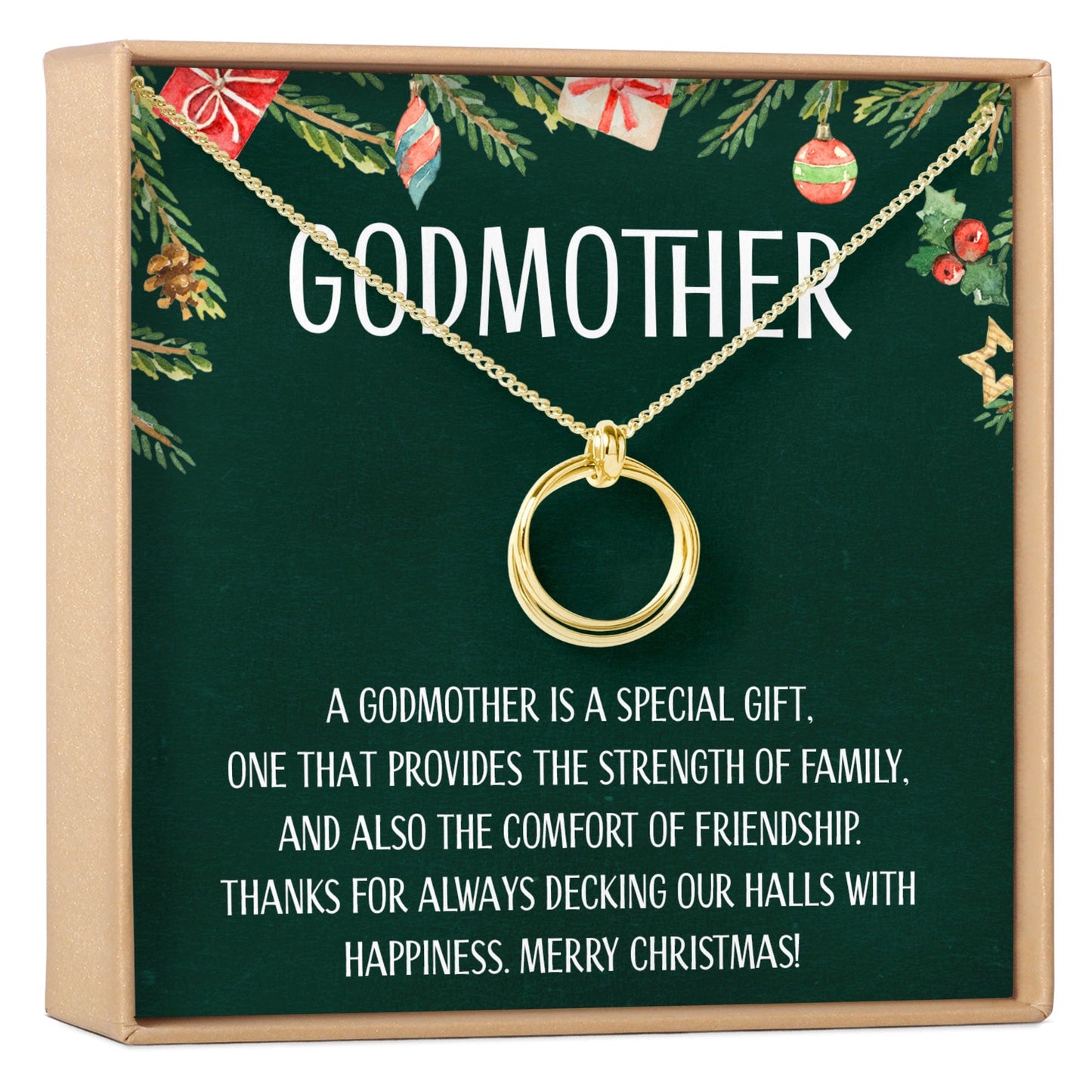 Christmas Gift for Godmother Necklace, Multiple Styles
