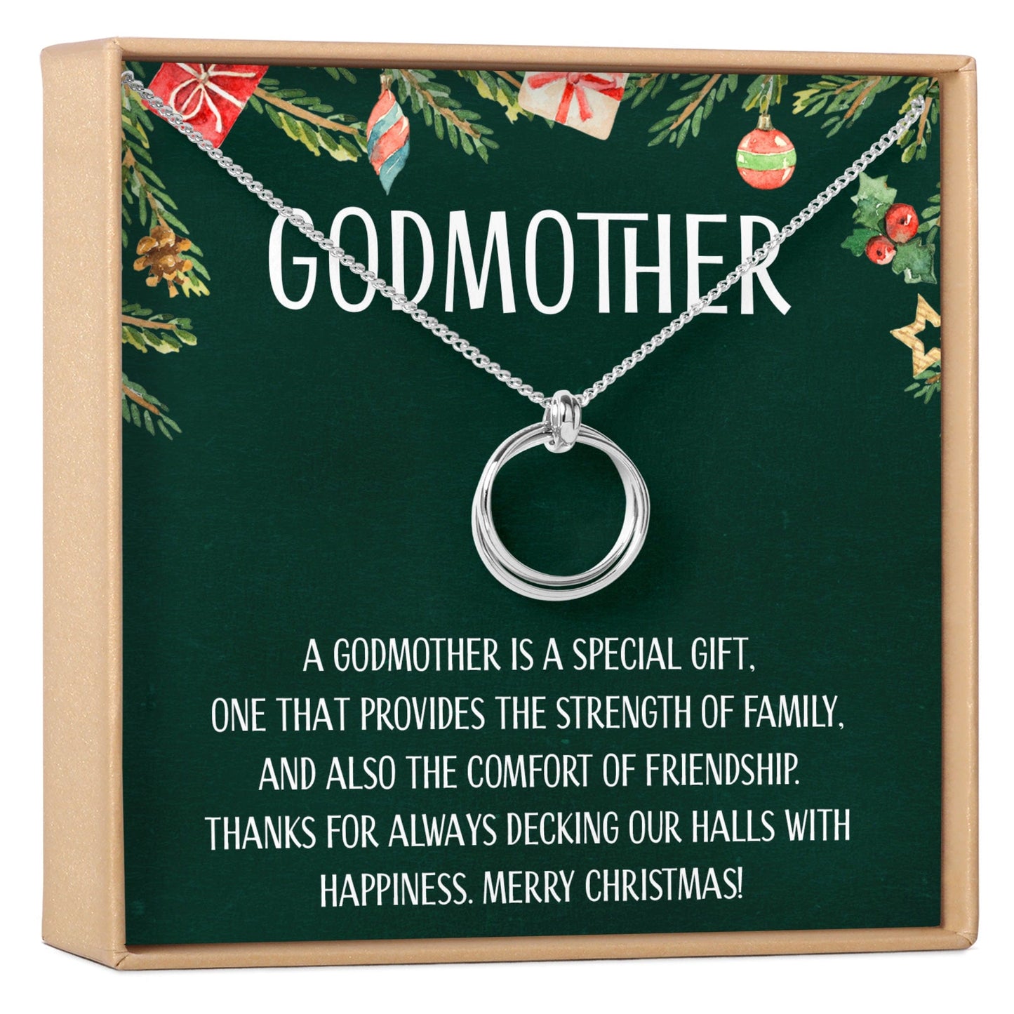 Christmas Gift for Godmother Necklace, Multiple Styles